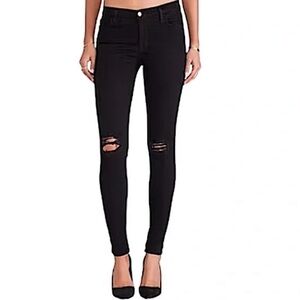 J Brand Blackout Super Skinny Jeans with knees ripped 26